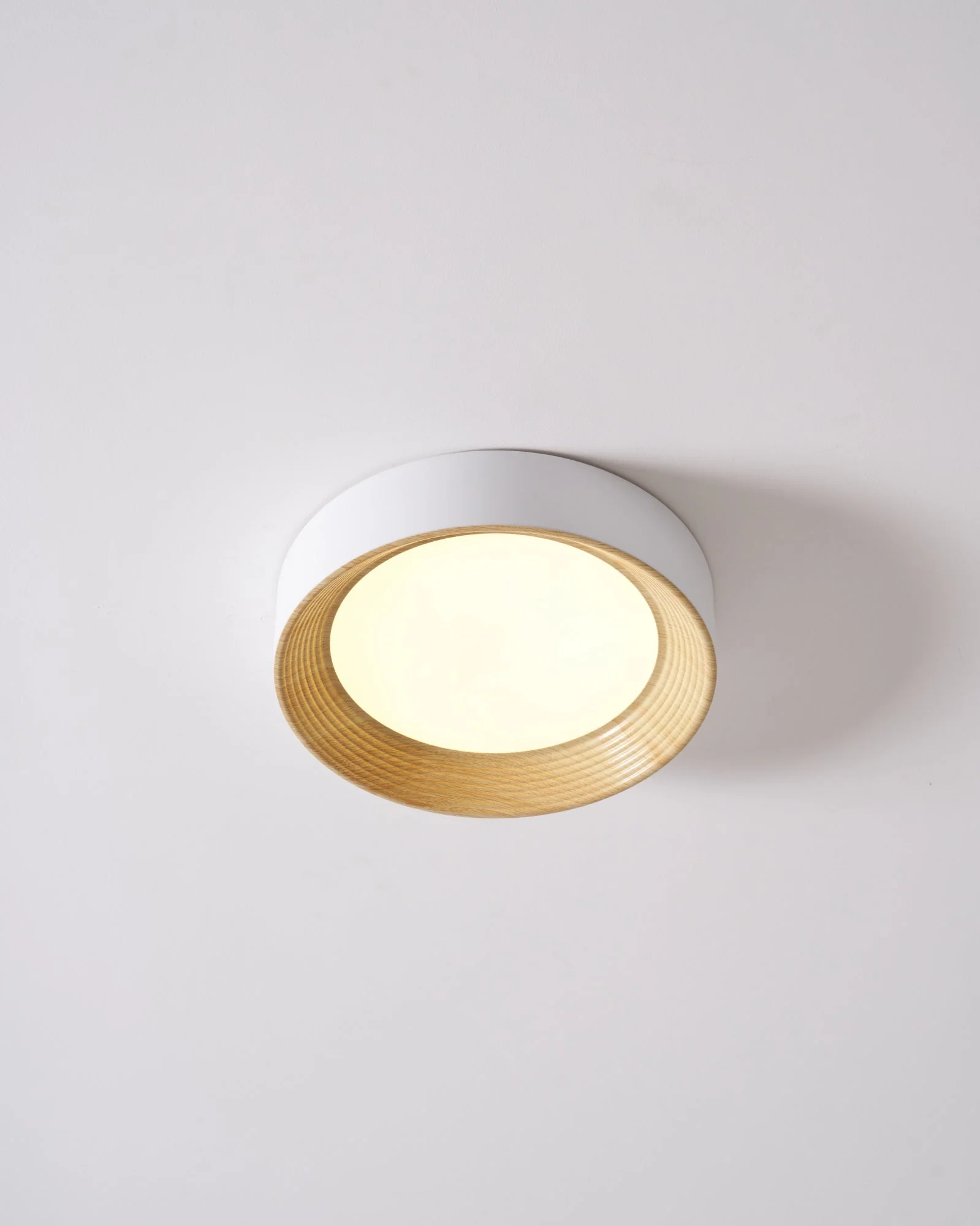 Solara Ceiling Lamp Wood Ring Minimalist Adjustable - Image 11