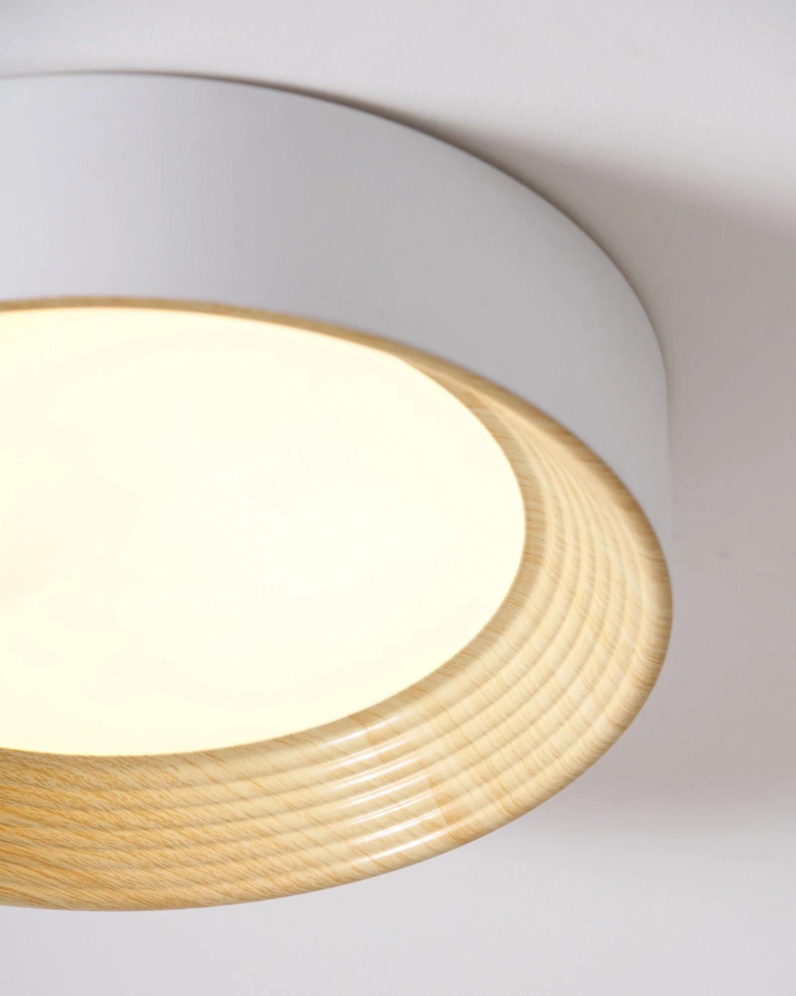 Solara Ceiling Lamp Wood Ring Minimalist Adjustable - Image 14