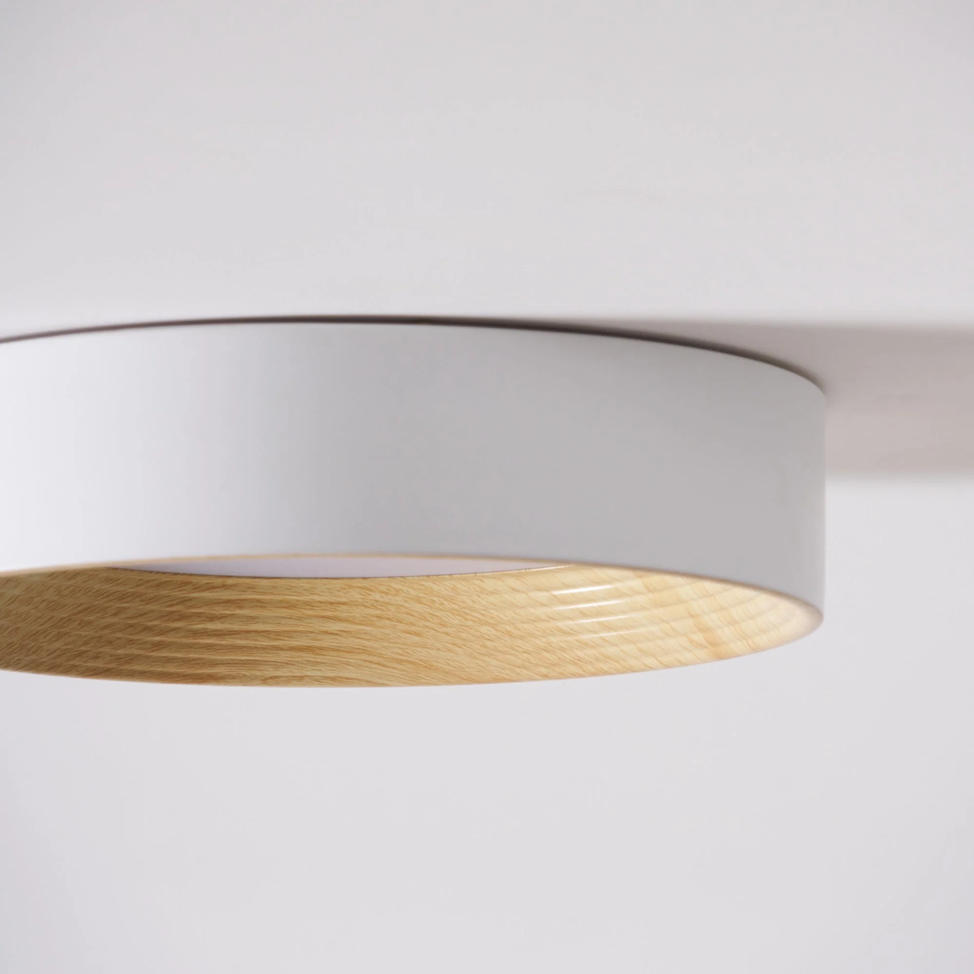 Solara Ceiling Lamp Wood Ring Minimalist Adjustable - Image 17
