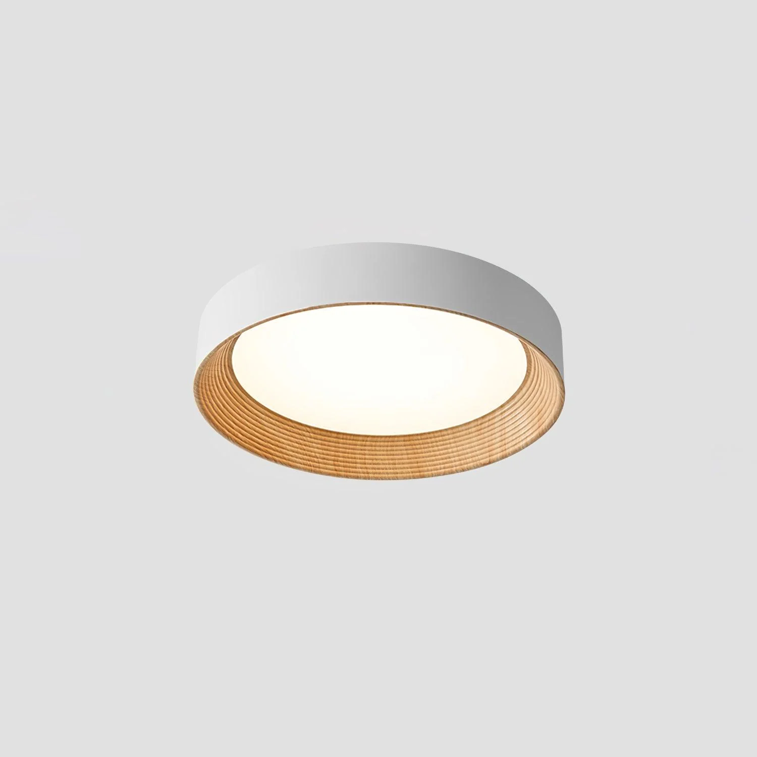Solara Ceiling Lamp Wood Ring Minimalist Adjustable - Image 19