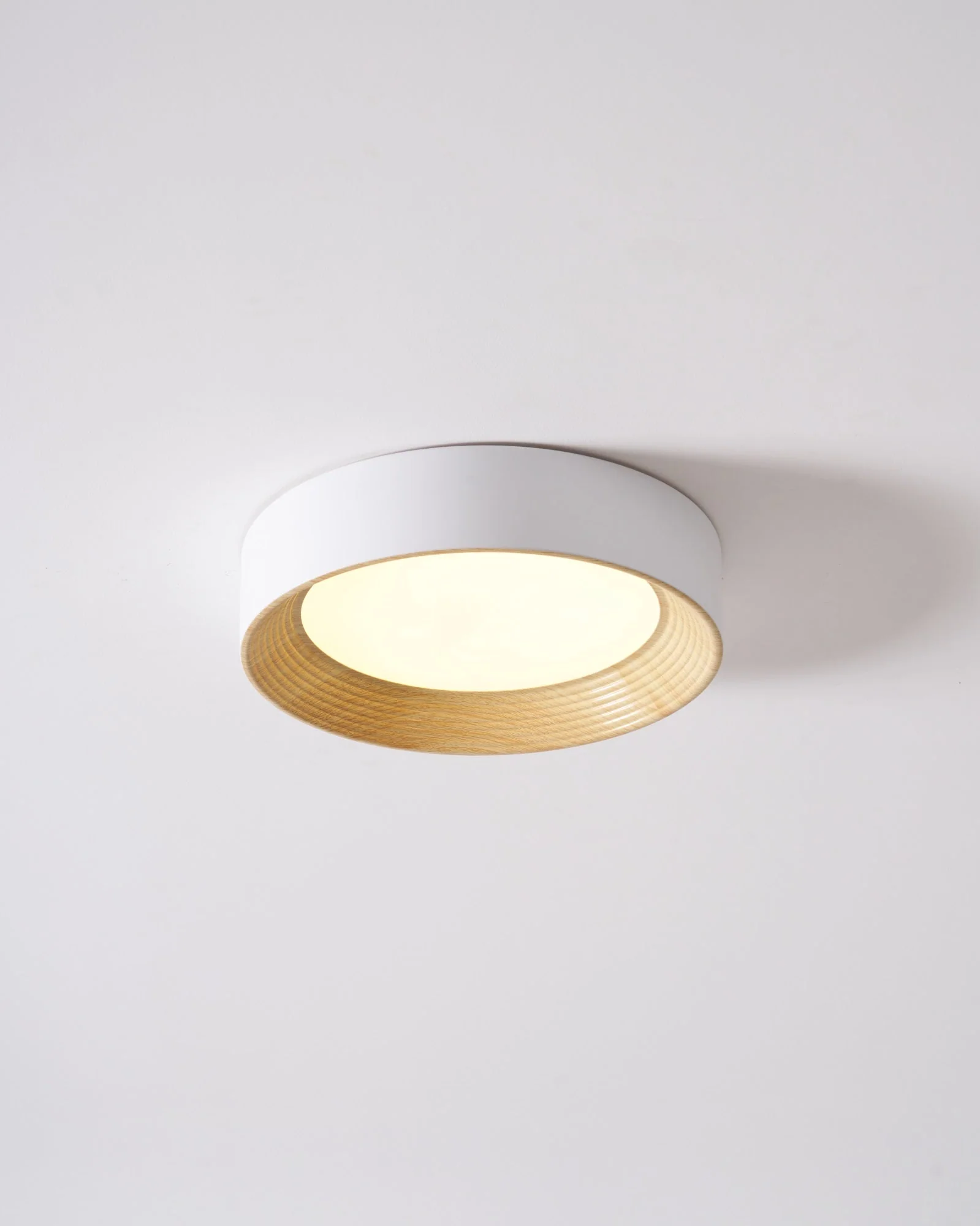 Solara Ceiling Lamp Wood Ring Minimalist Adjustable - Image 25