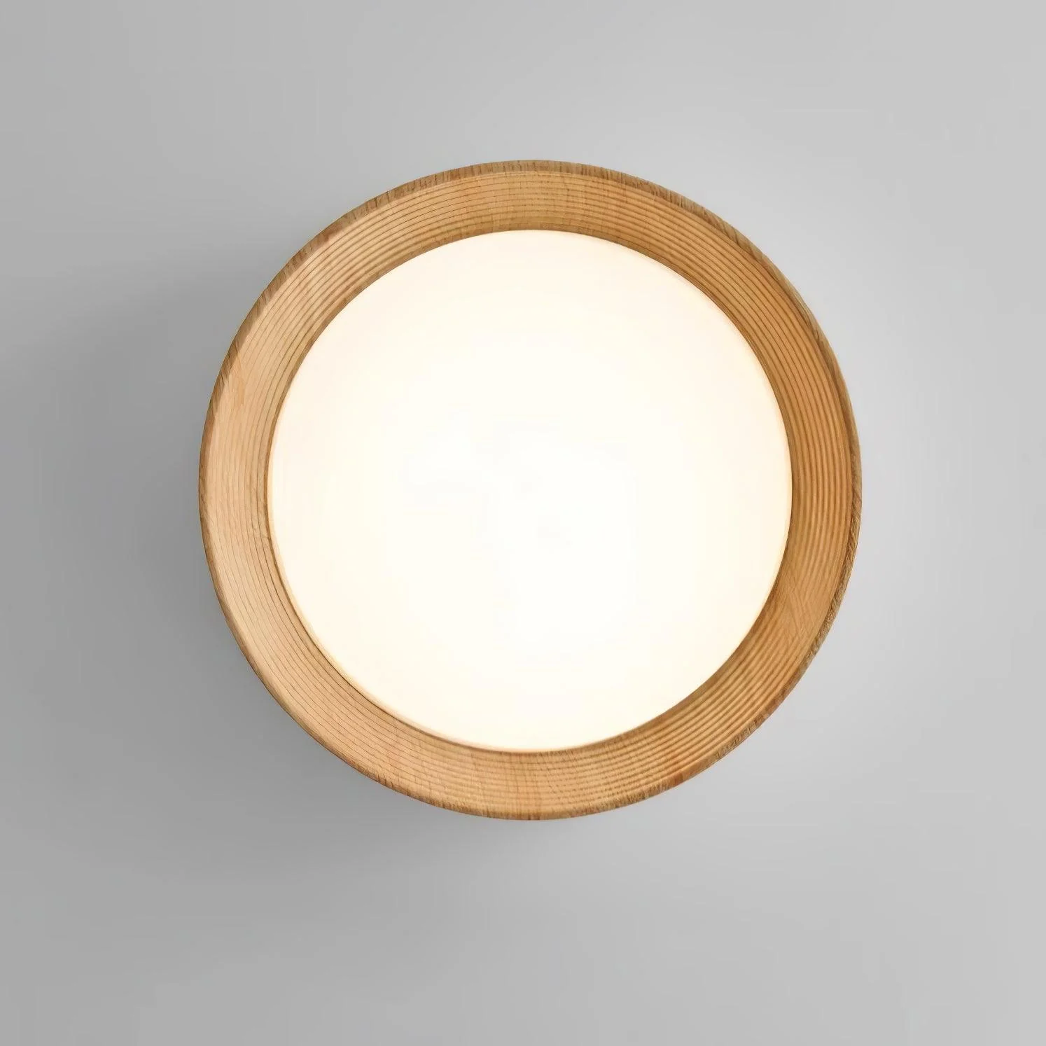 Solara Ceiling Lamp Wood Ring Minimalist Adjustable - Image 31