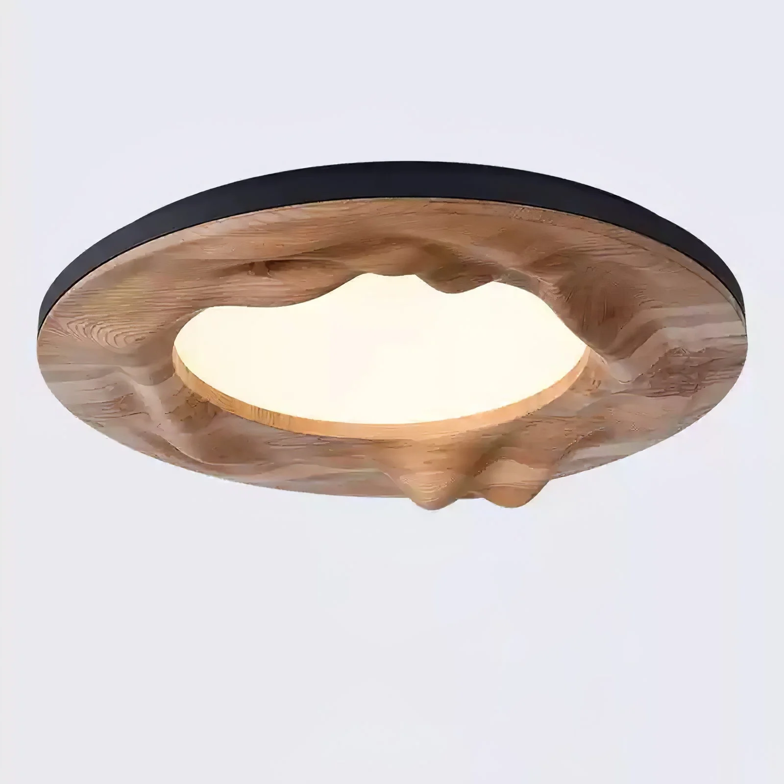 Solara Ceiling Lamp Wood Ripple Organic Tranquil - Image 9