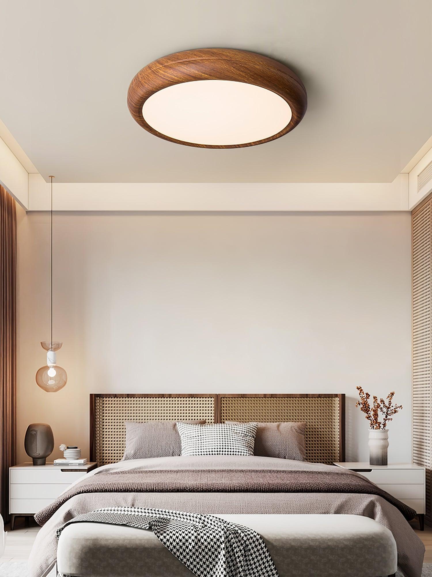 Solara Ceiling Light Woodgrain Round - Image 76