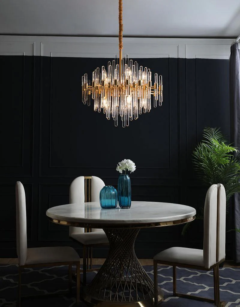 Solara Chandelier Antique Brass Starburst - Image 10