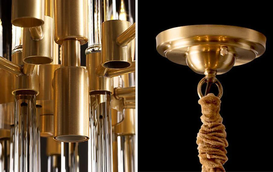 Solara Chandelier Antique Brass Starburst - Image 20