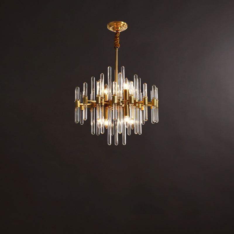 Solara Chandelier Antique Brass Starburst - Image 31