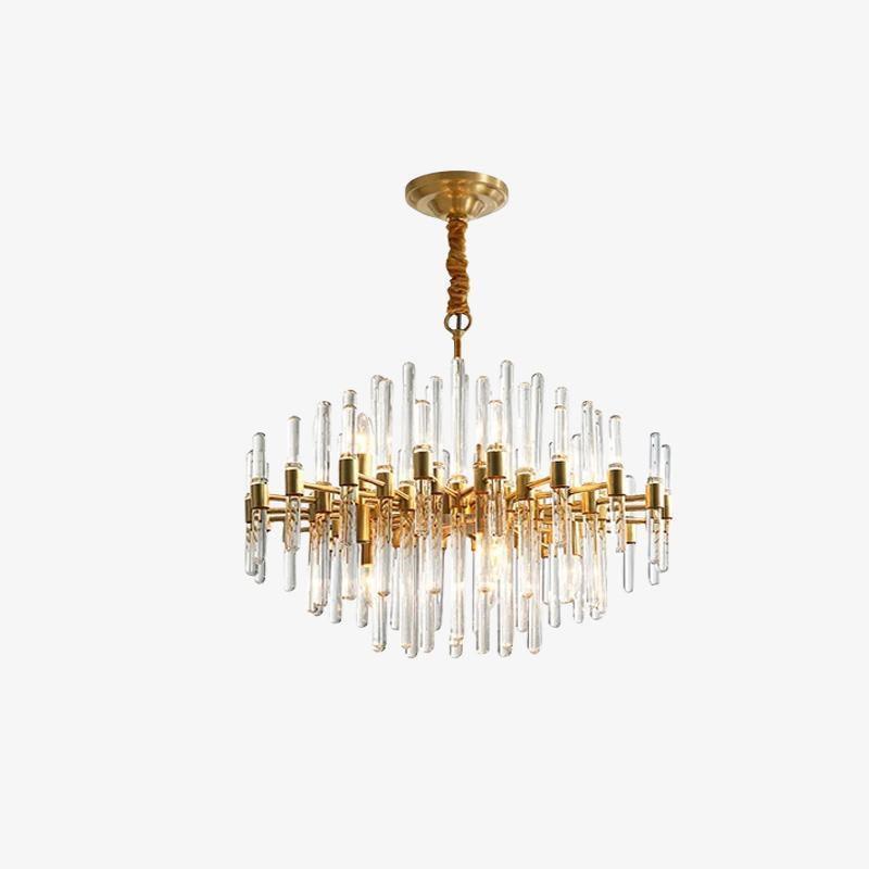 Solara Chandelier Antique Brass Starburst - Image 34