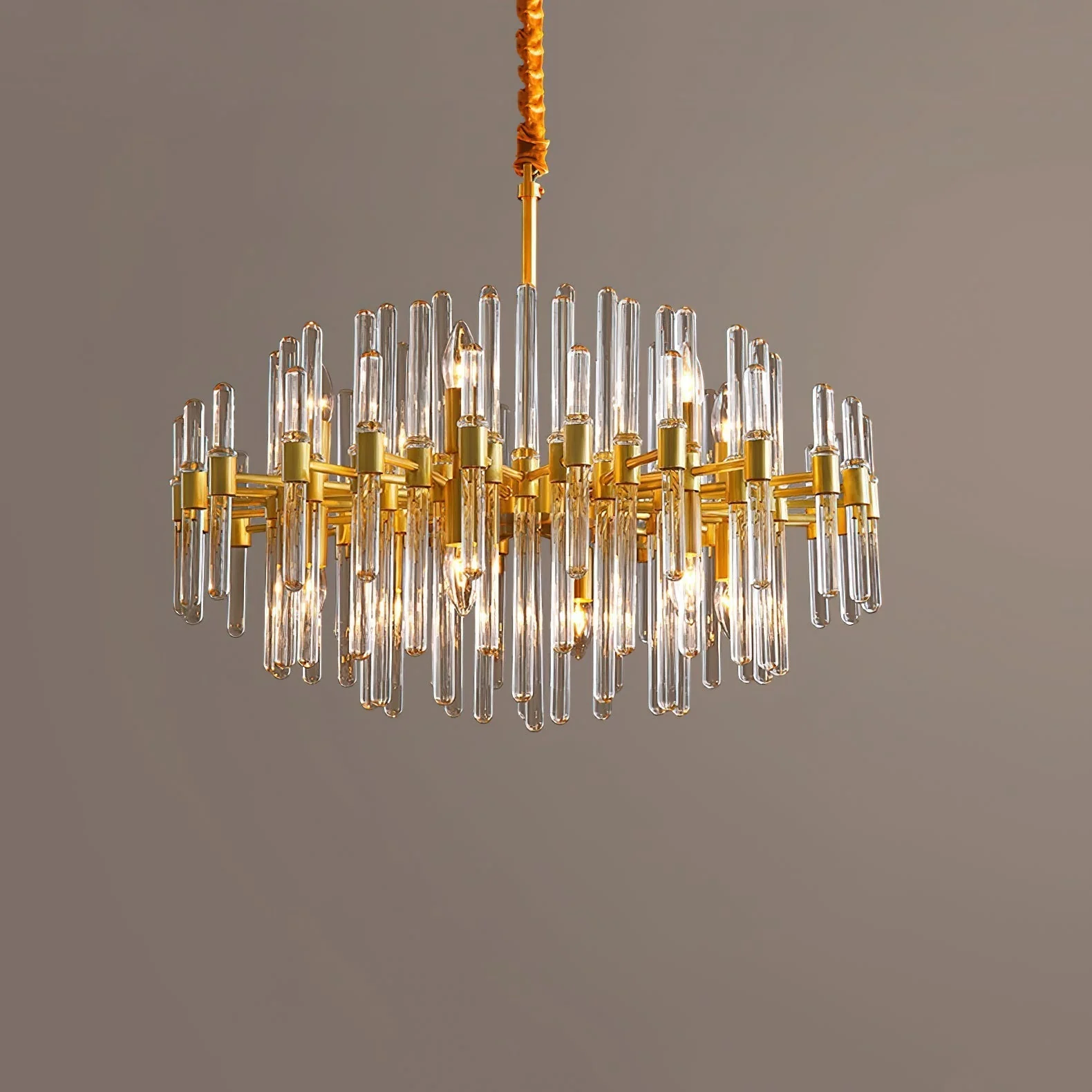 Solara Chandelier Antique Brass Starburst - Image 42