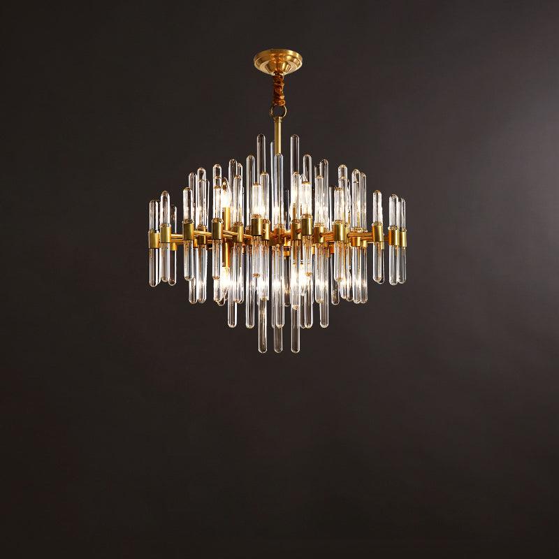 Solara Chandelier Antique Brass Starburst - Image 54