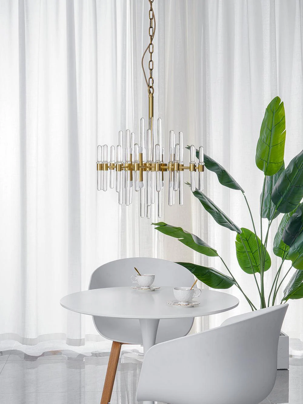 Solara Chandelier Antique Brass Starburst - Image 56