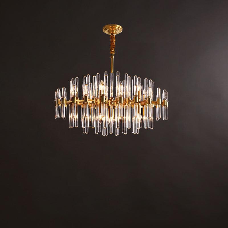 Solara Chandelier Antique Brass Starburst - Image 57