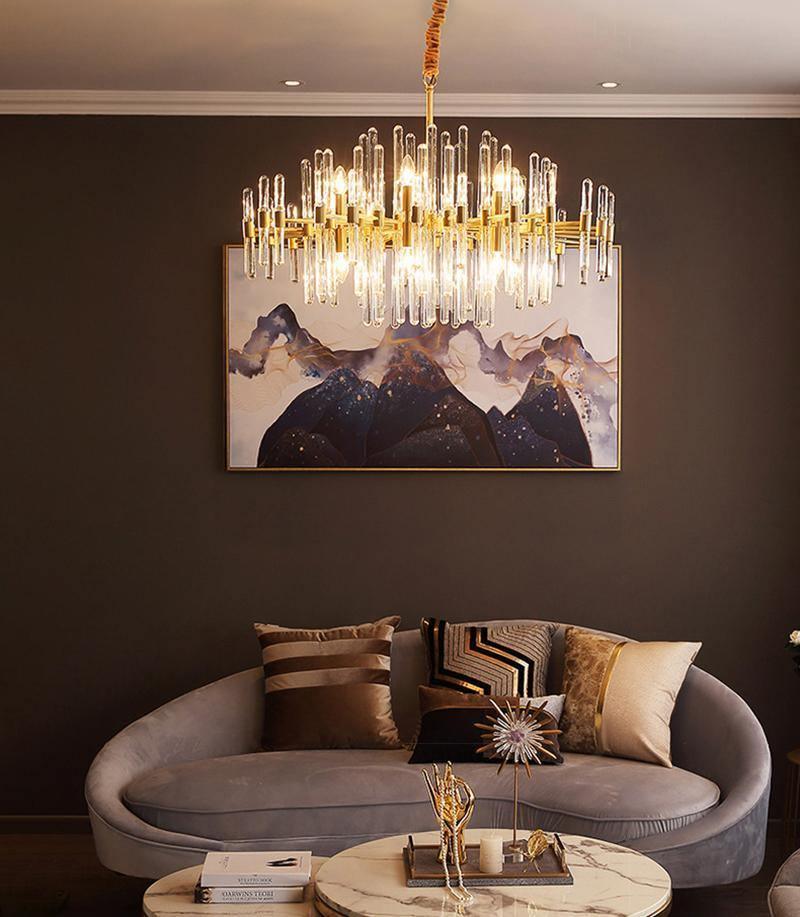 Solara Chandelier Antique Brass Starburst - Image 61