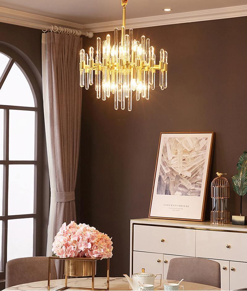 Solara Chandelier Antique Brass Starburst - Image 62