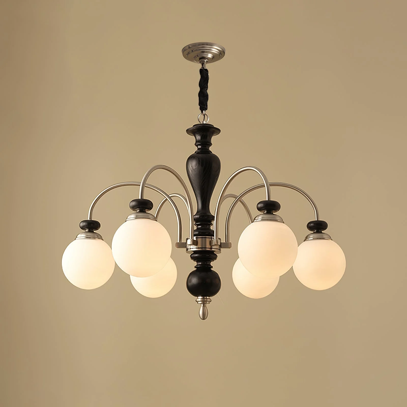 Solara Chandelier Classic Wooden Brass - Image 23
