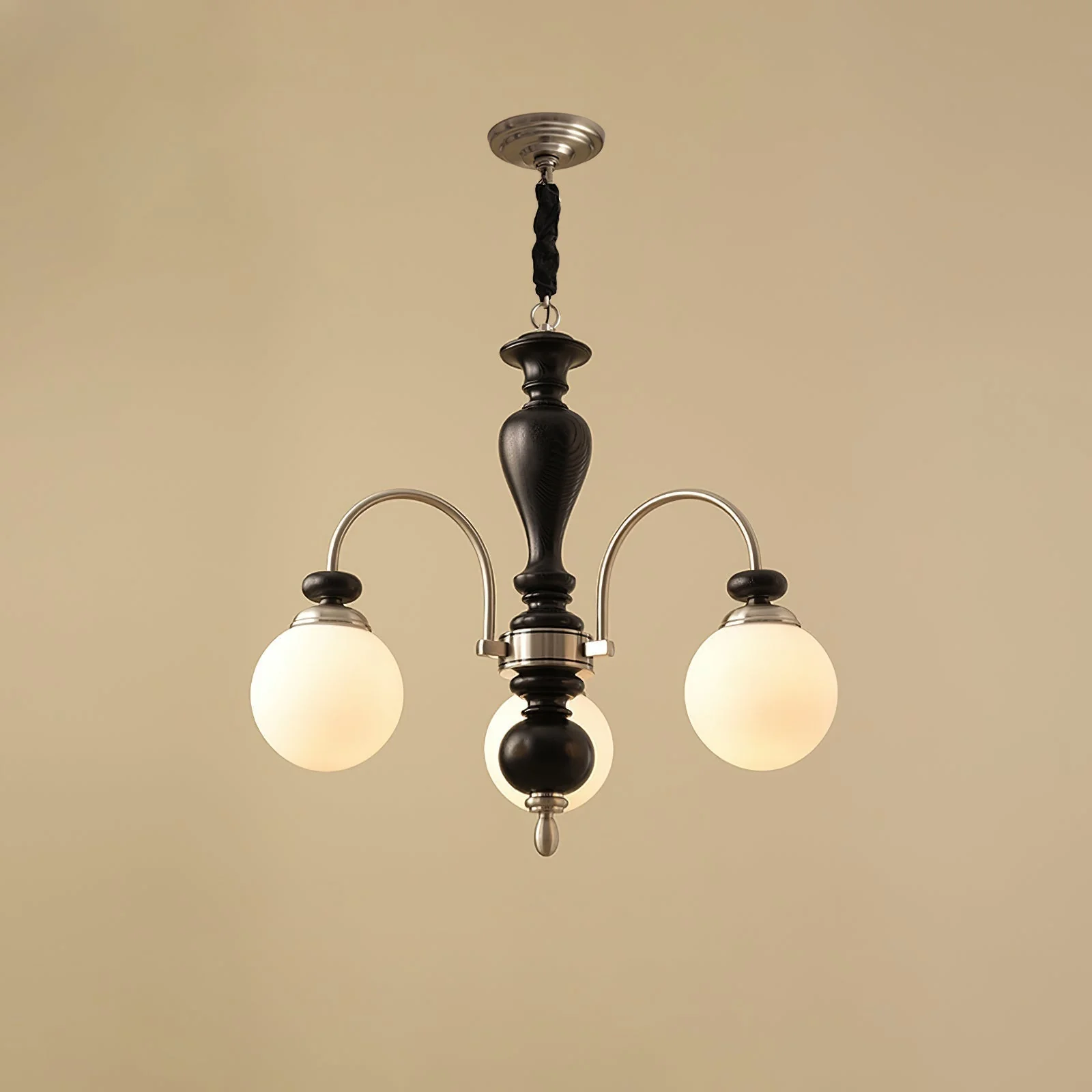 Solara Chandelier Classic Wooden Brass - Image 24