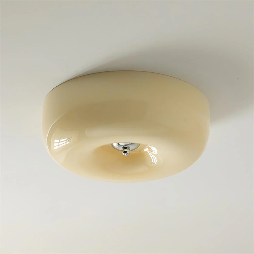 Solara Chandelier Cream Pudding with Blown Glass - Image 17