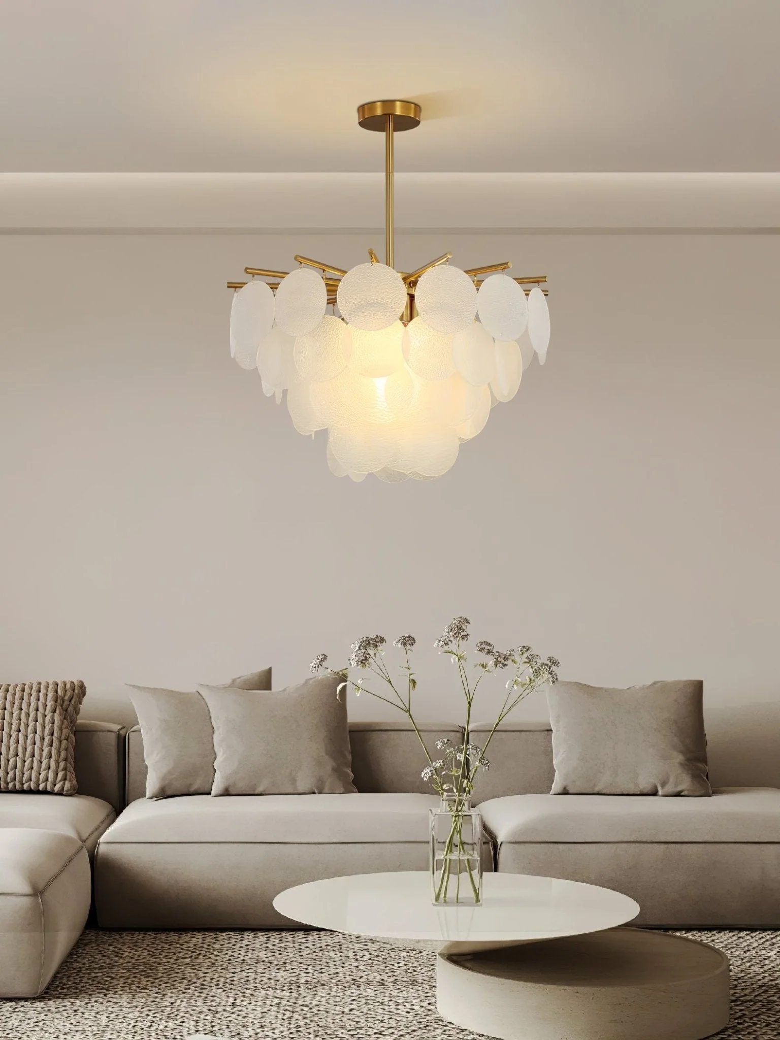 Solara Chandelier Nimbus Glass Droplets - Image 22