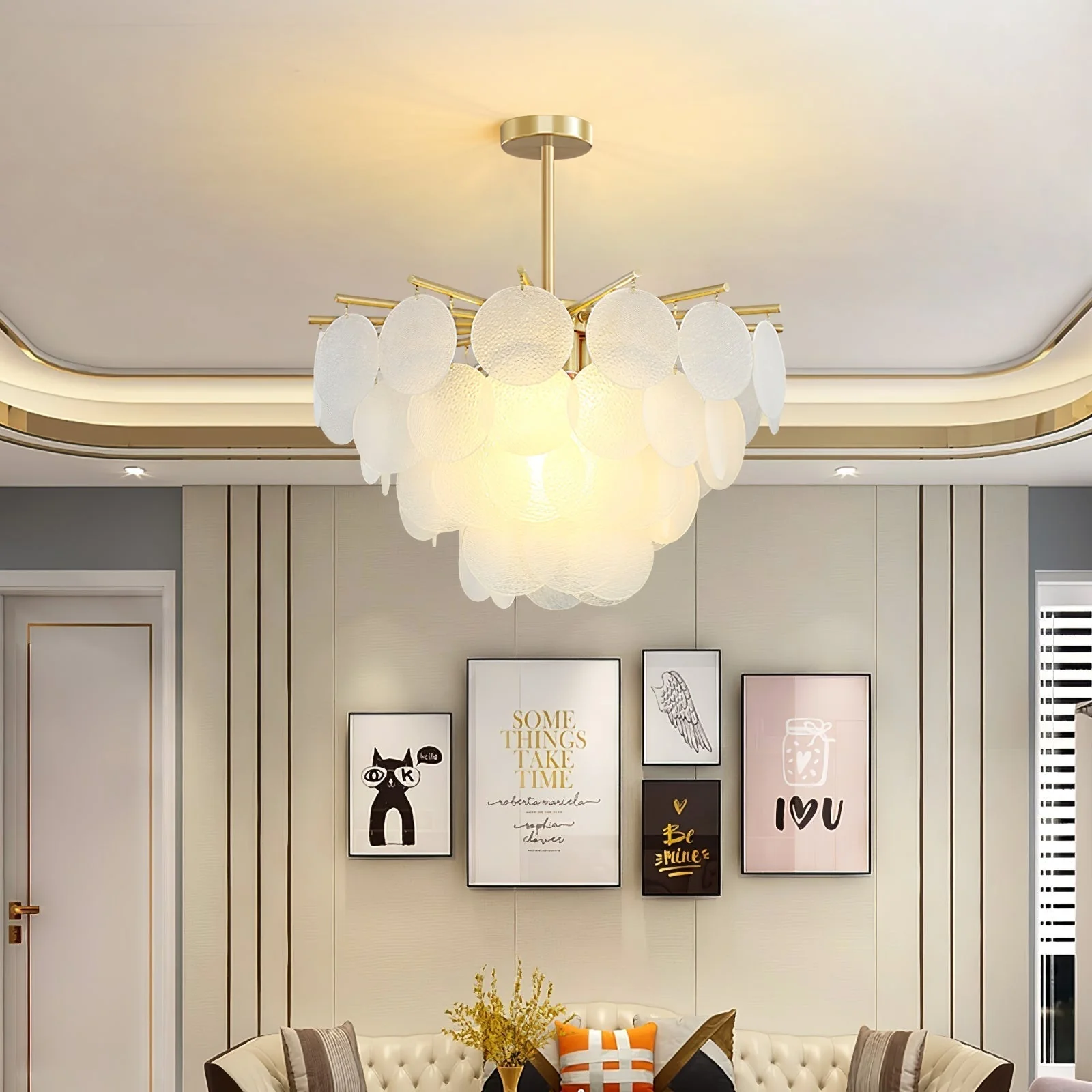 Solara Chandelier Nimbus Glass Droplets - Image 25