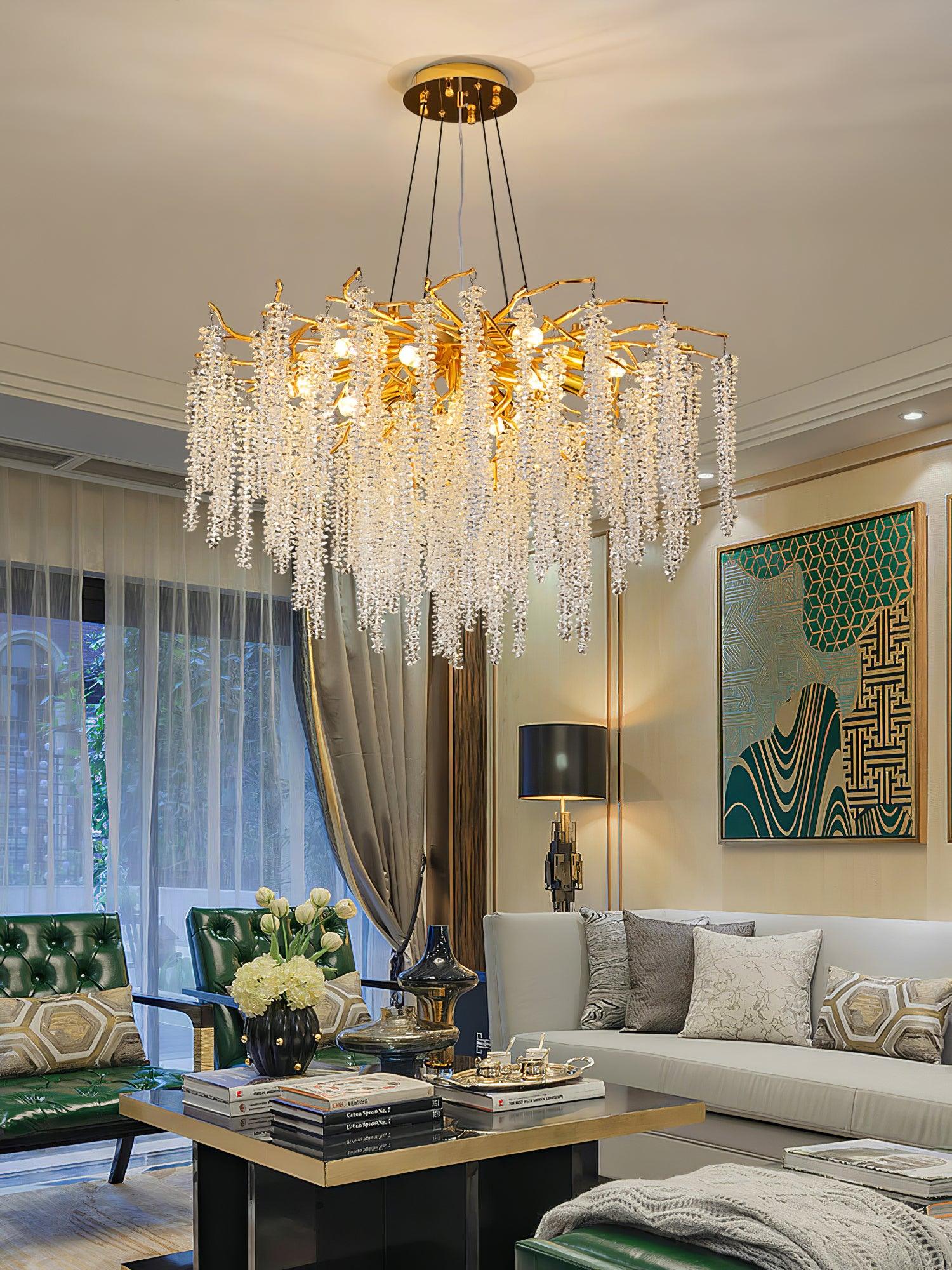 Solara Chandelier Wisteria Flower Crystal - Image 11