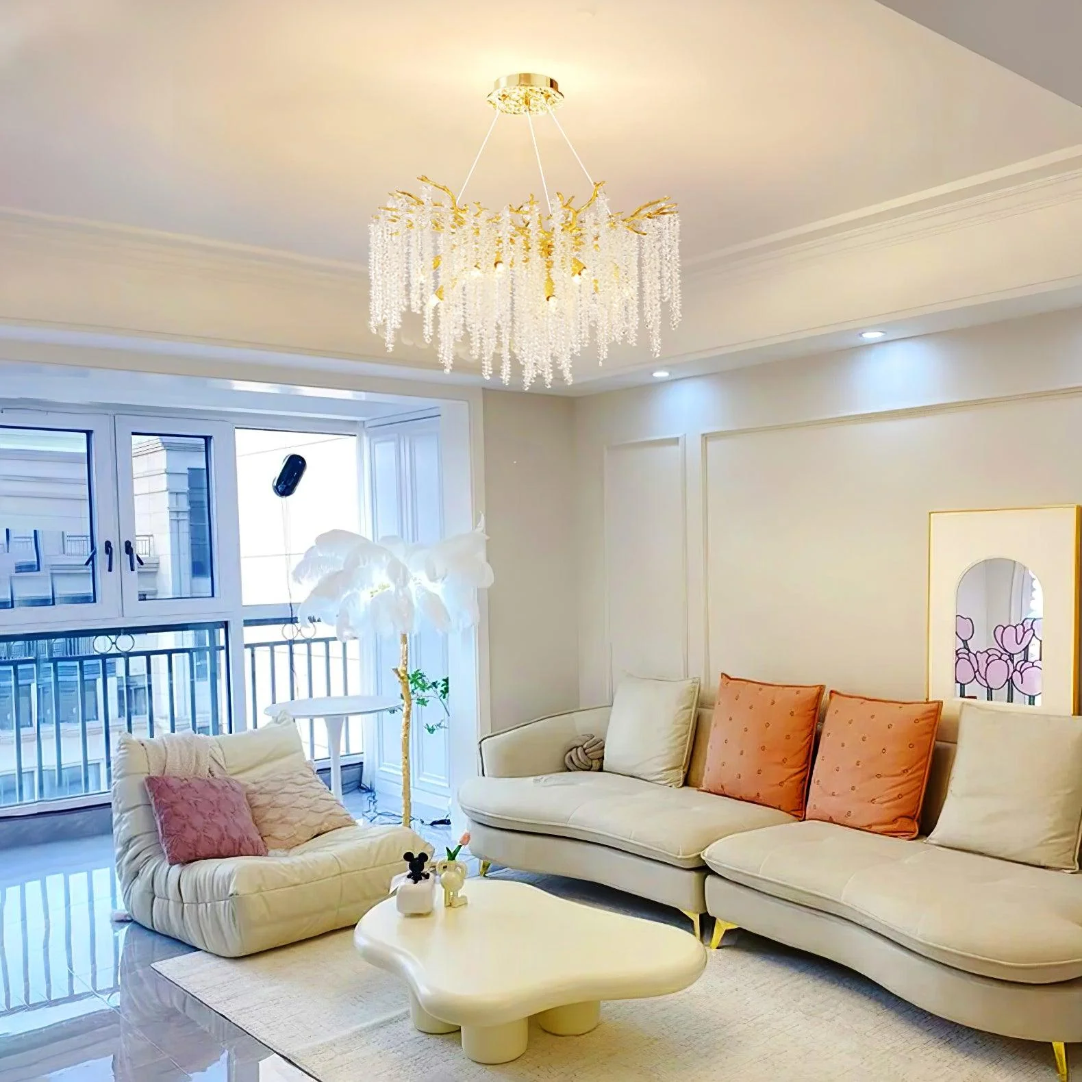 Solara Chandelier Wisteria Flower Crystal - Image 13