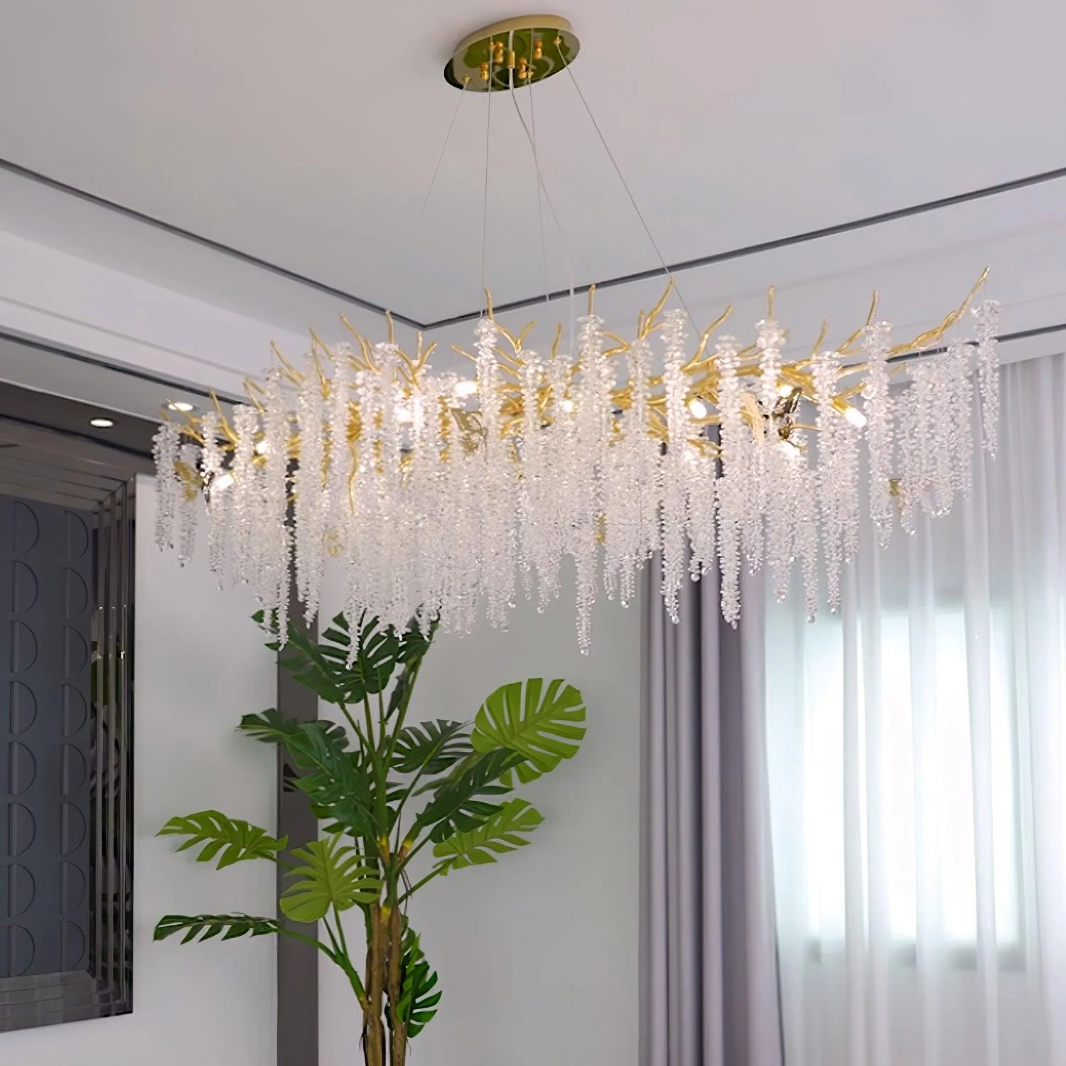 Solara Chandelier Wisteria Flower Crystal - Image 14