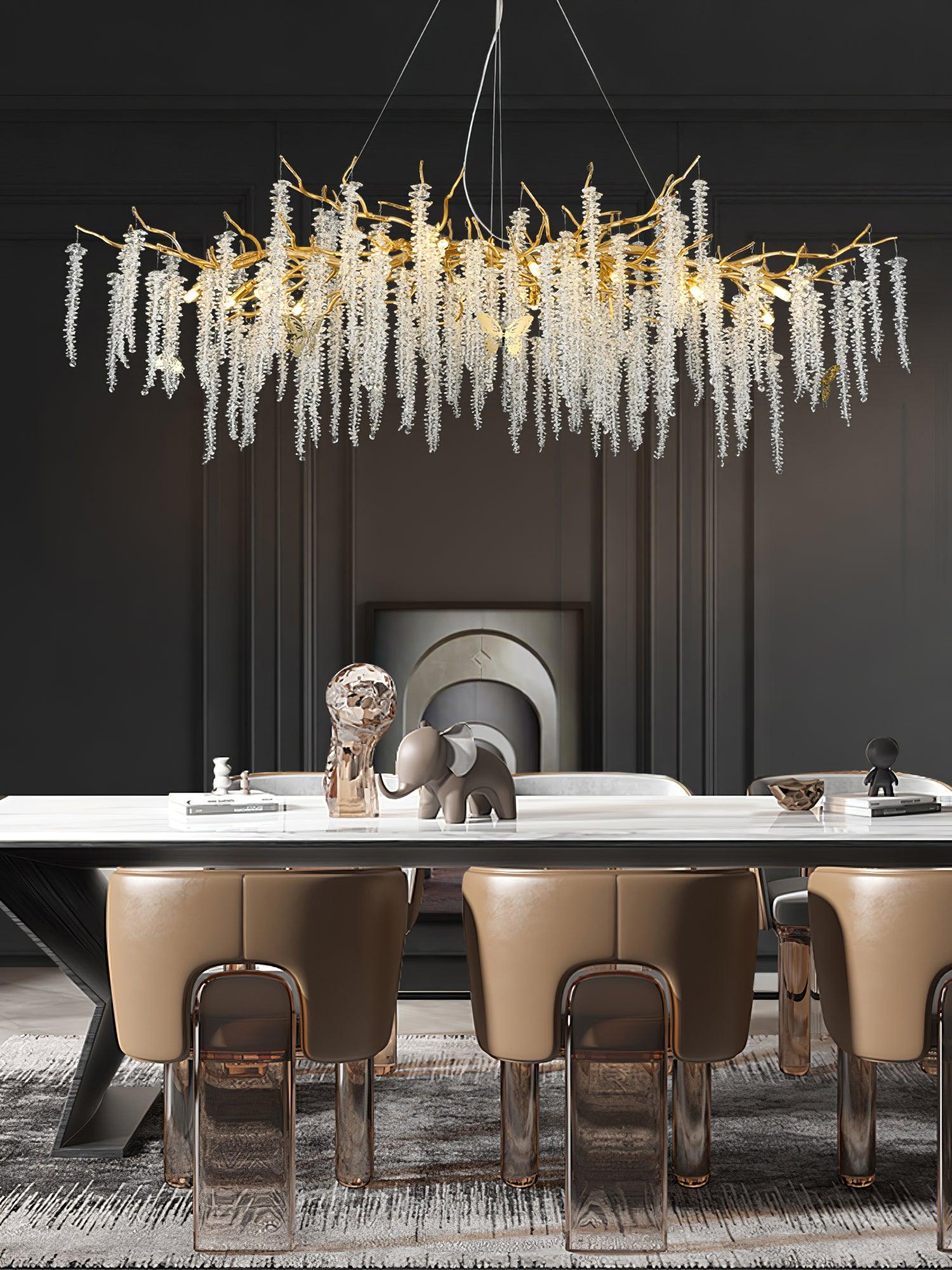 Solara Chandelier Wisteria Flower Crystal - Image 2