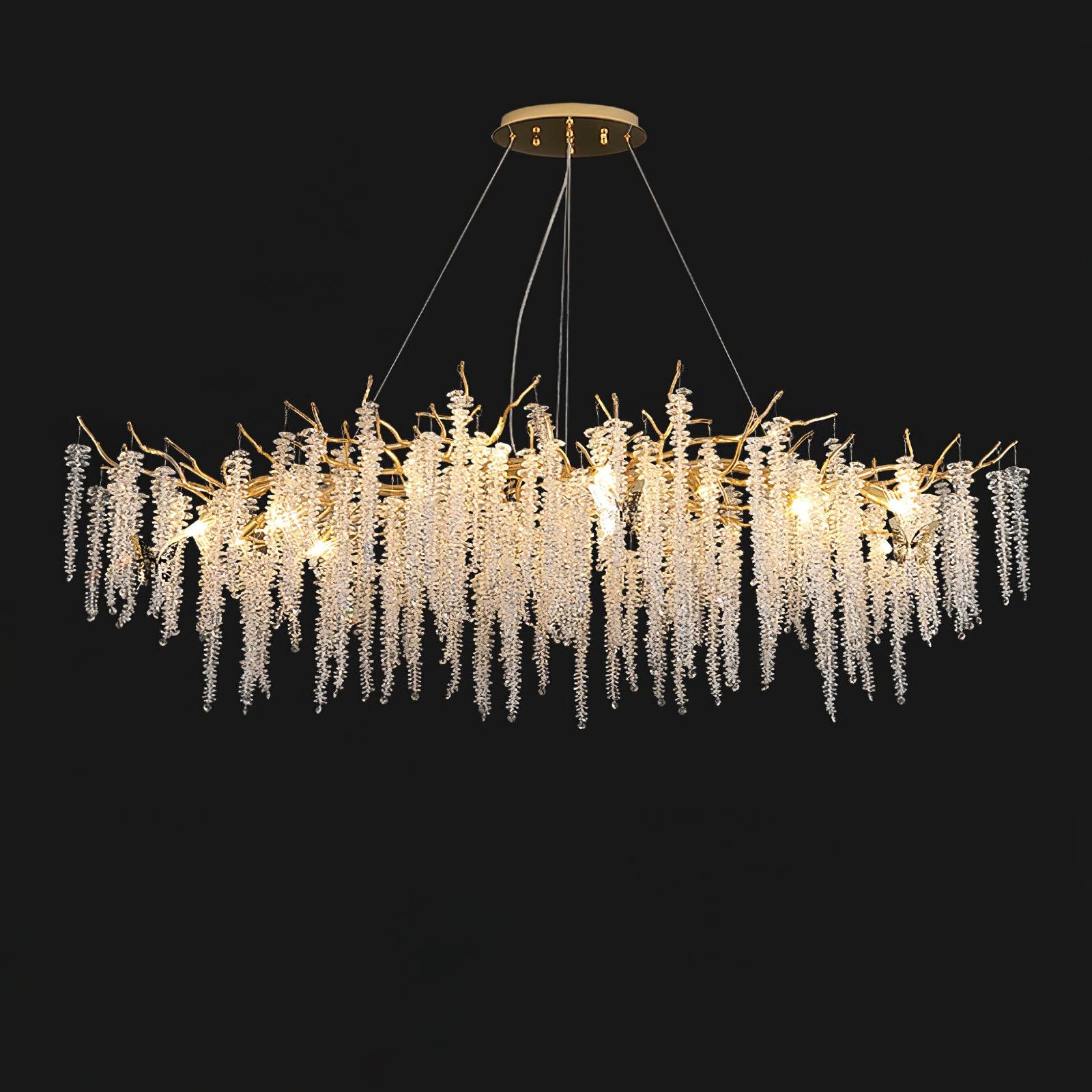 Solara Chandelier Wisteria Flower Crystal - Image 3