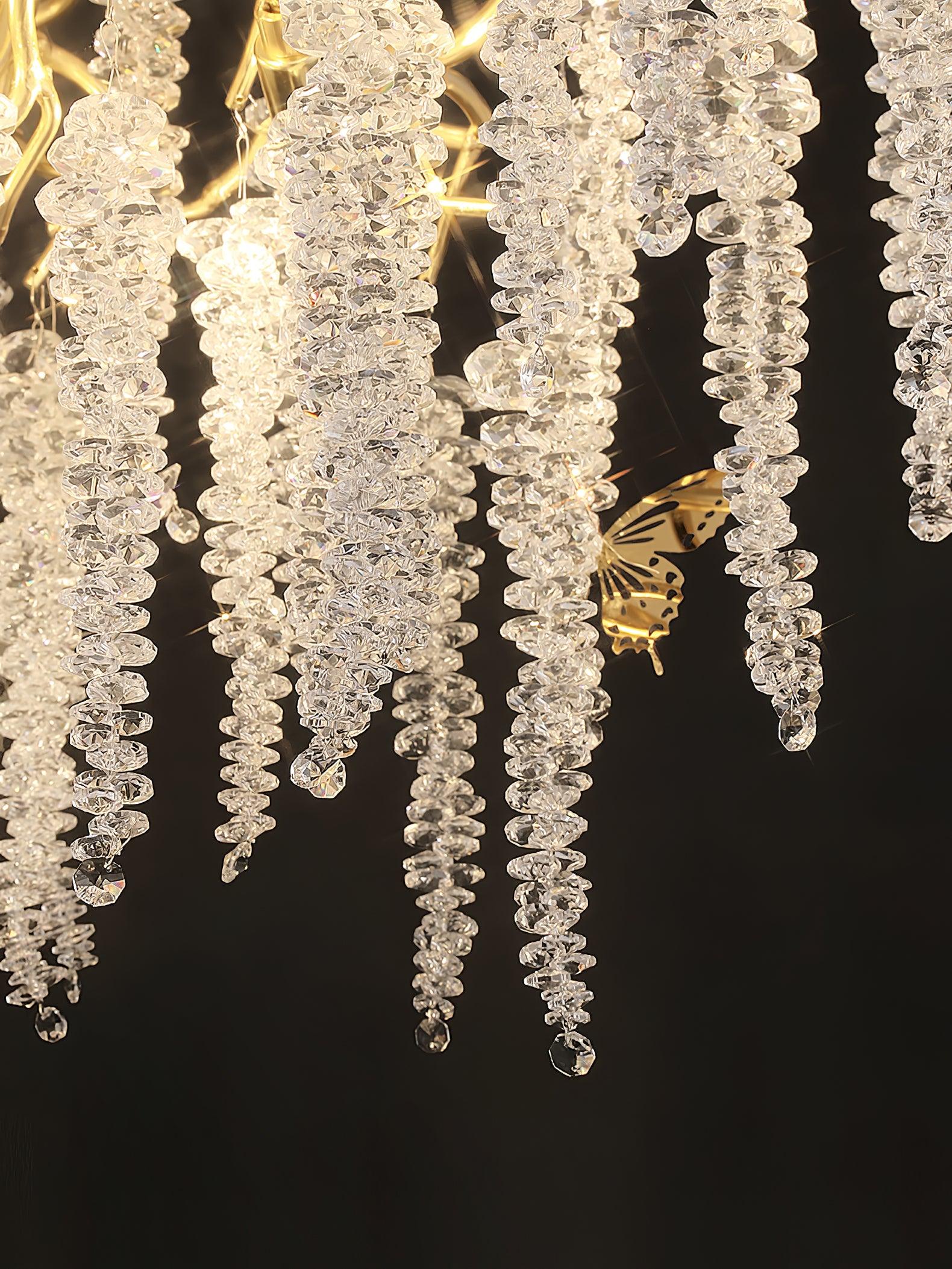 Solara Chandelier Wisteria Flower Crystal - Image 6
