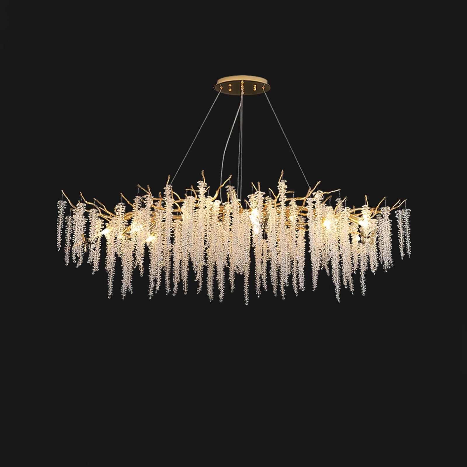 Solara Chandelier Wisteria Flower Crystal - Image 7