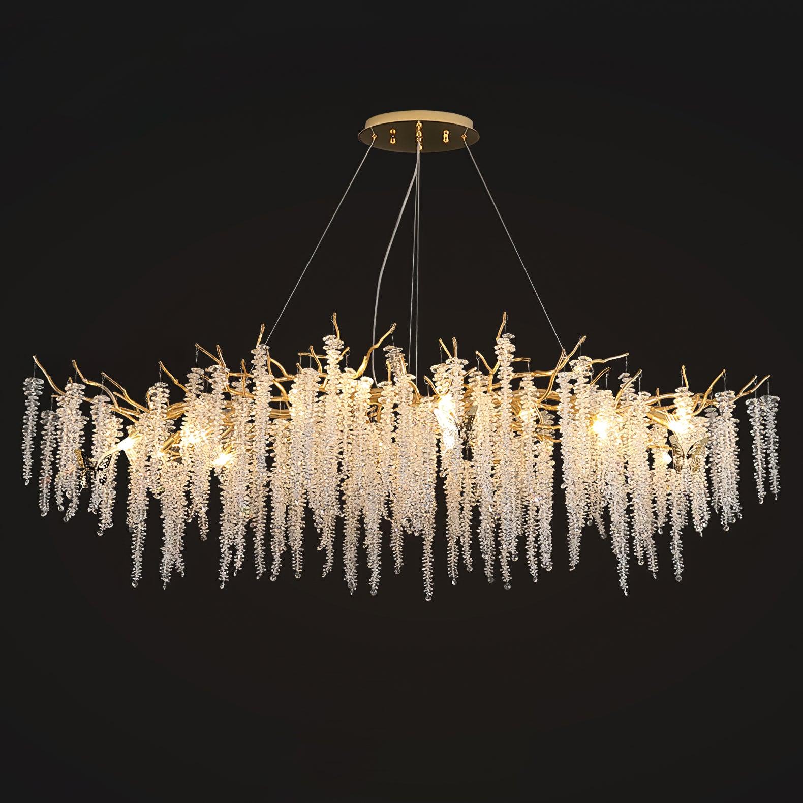 Solara Chandelier Wisteria Flower Crystal - Image 9