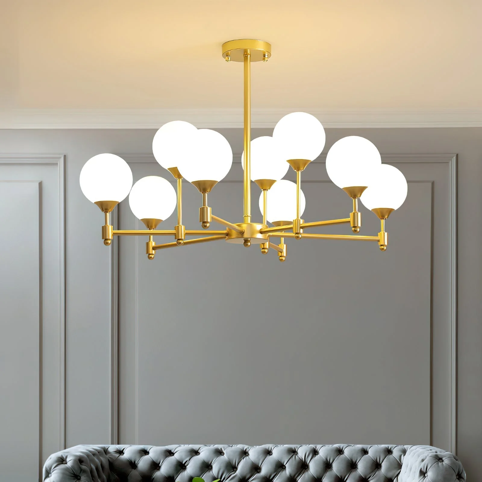 Solara Elegant Glass Chandelier - Image 14