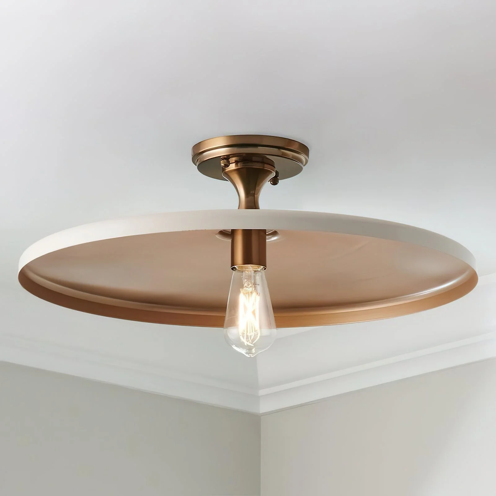 Solara Industrial Iron Ceiling Light - Image 3