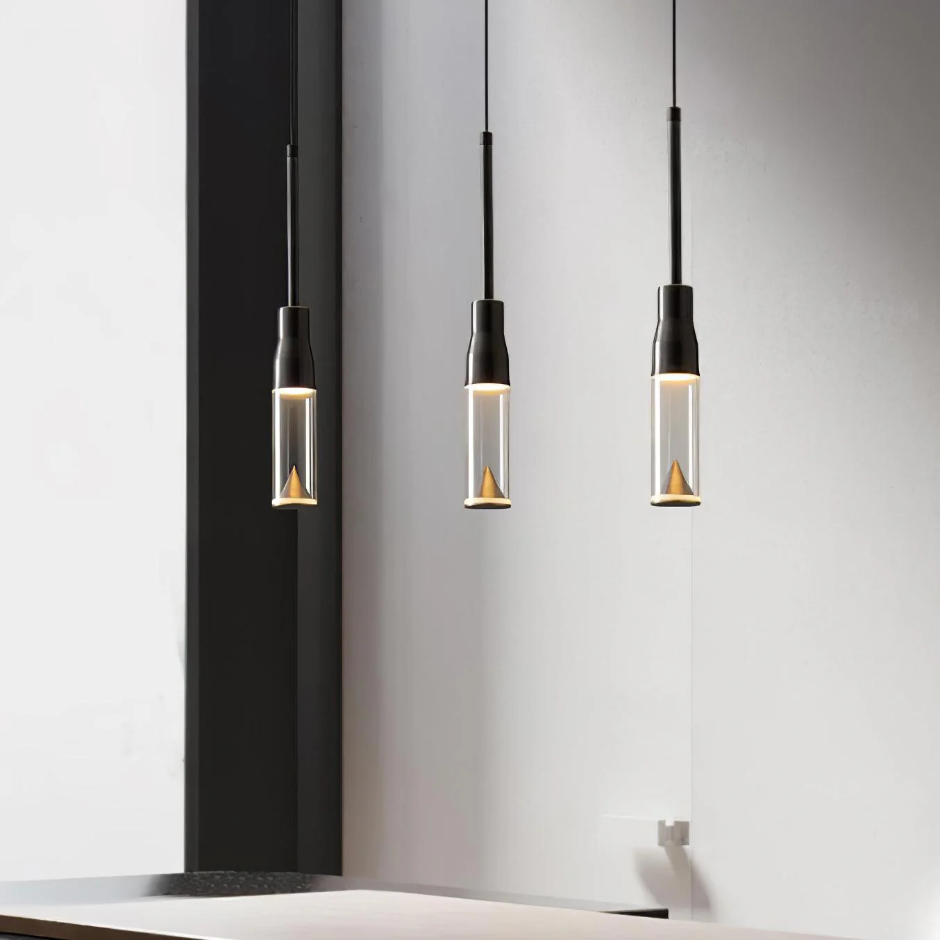 Solara Pendant Lamp Hat Plate Chrome Modern - Image 10
