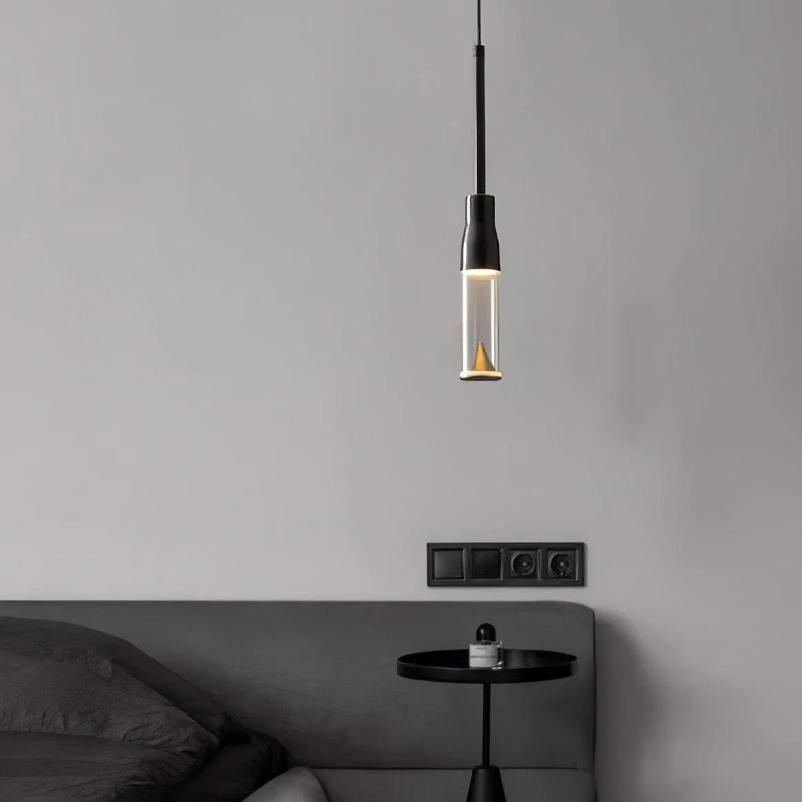 Solara Pendant Lamp Hat Plate Chrome Modern - Image 14