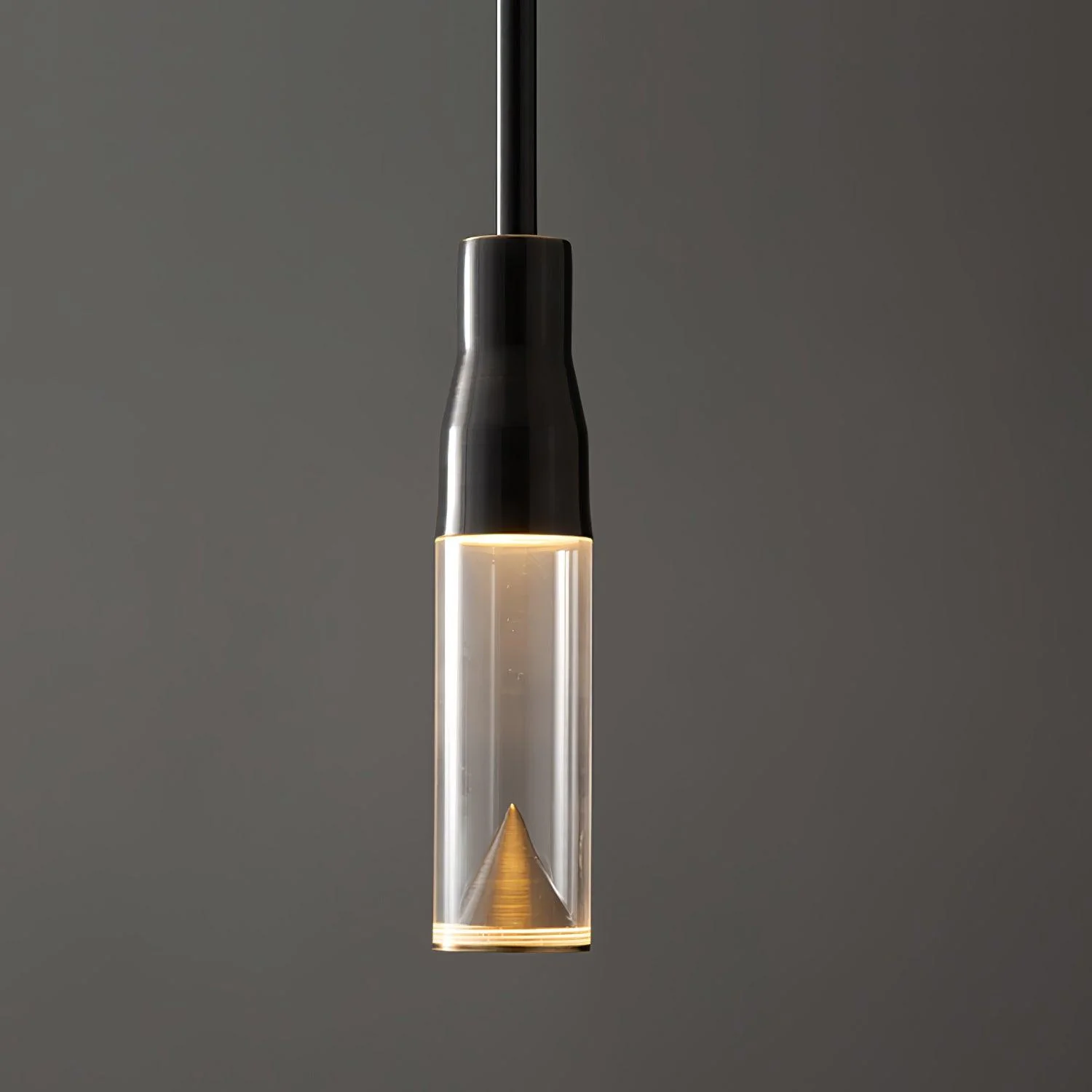 Solara Pendant Lamp Hat Plate Chrome Modern - Image 3