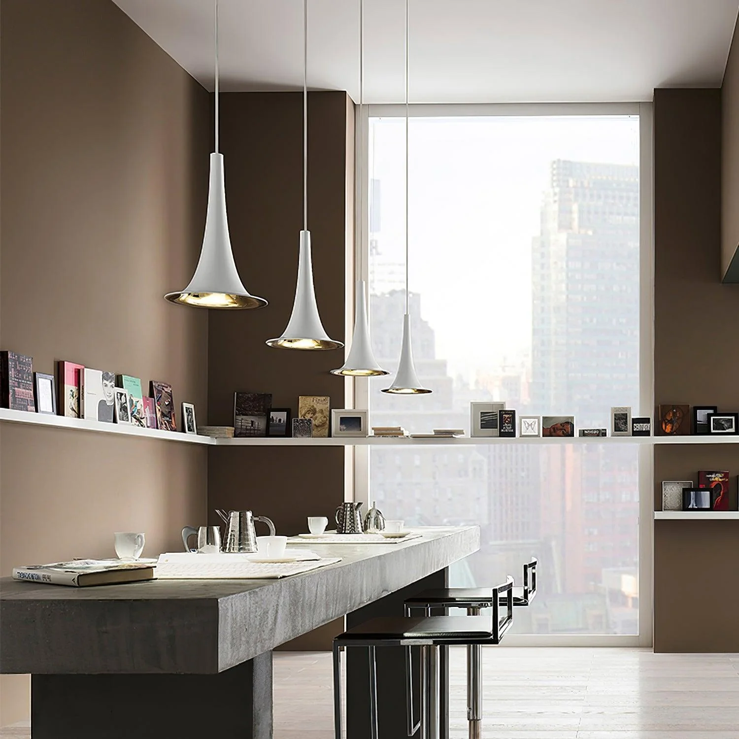 Solara Pendant Lamp Trumpet Shape Contemporary - Image 11