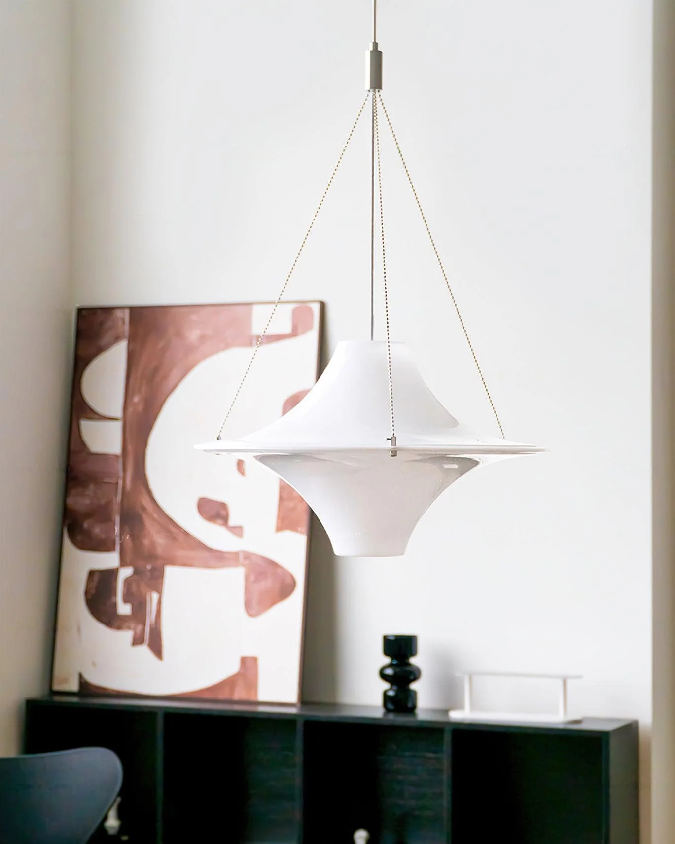 Solara Pendant Lamp UFO Shape Contemporary Living Room - Image 13
