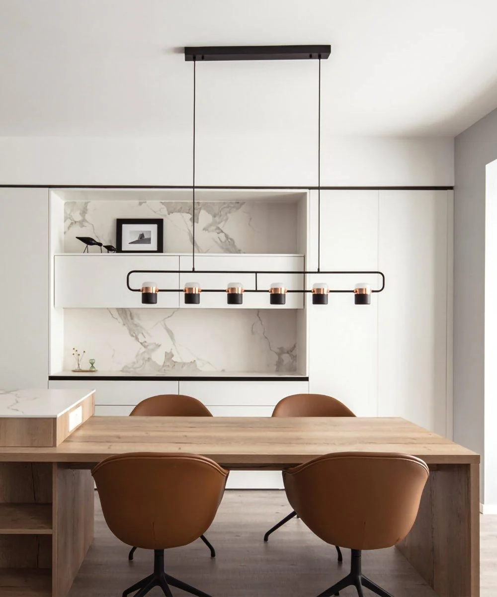 Solara Pendant Lamp Adjustable Glass with Brass - Image 16
