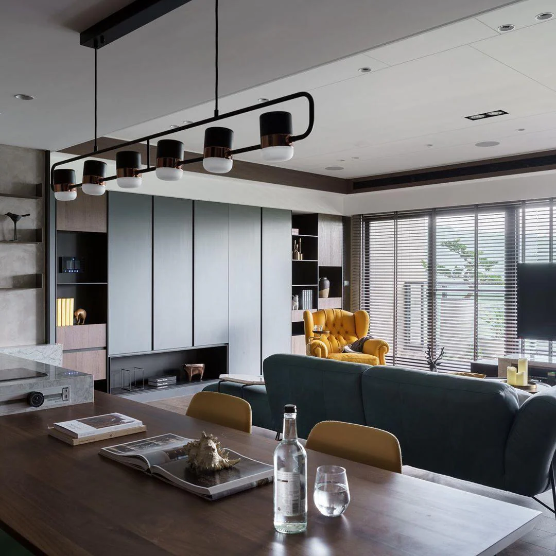 Solara Pendant Lamp Adjustable Glass with Brass - Image 70