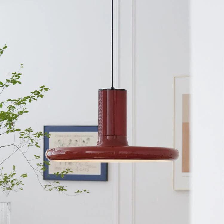 Solara Pendant Lamp Aluminum Cylinder Disc Industrial - Image 4