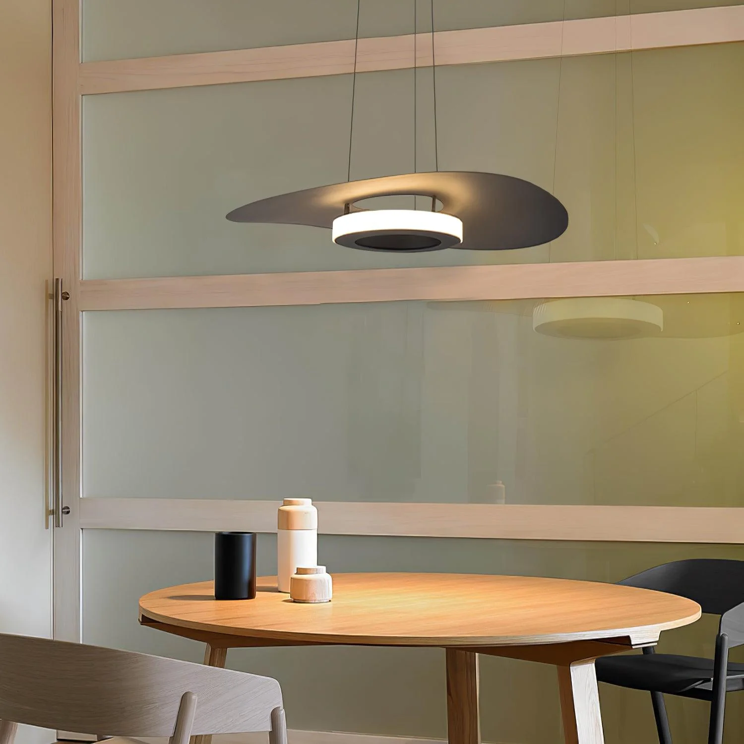 Solara Pendant Lamp Aluminum UFO Ring Minimalist - Image 16