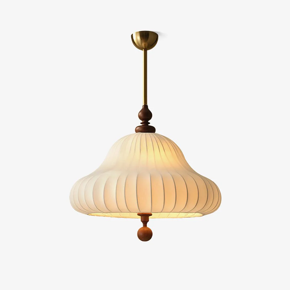 Solara Pendant Lamp Blooming Flower Shape Brass