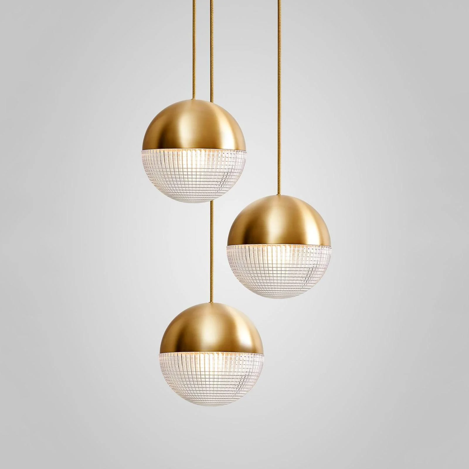 Solara Pendant Lamp Brass Glass Modern - Image 12