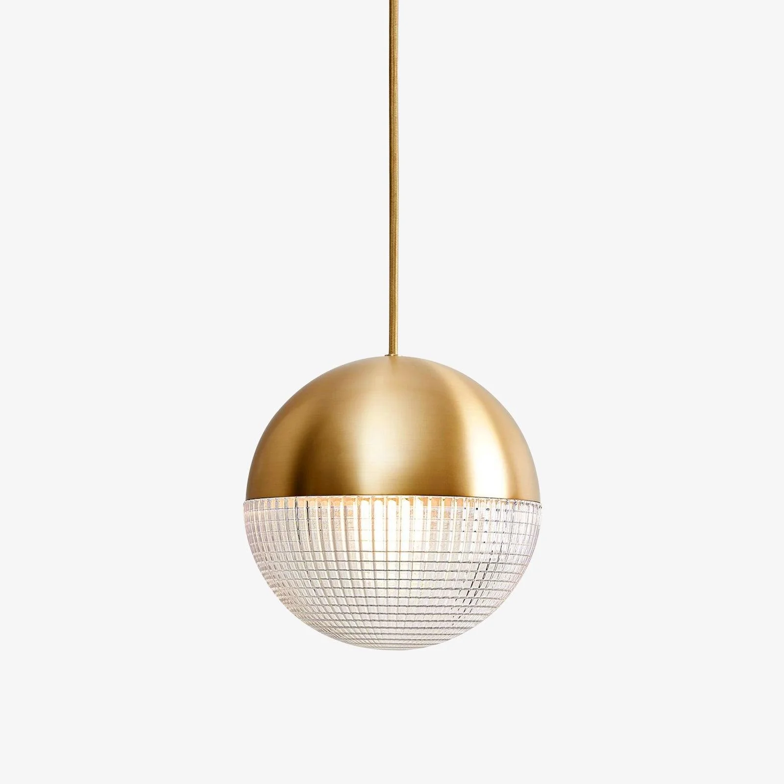 Solara Pendant Lamp Brass Glass Modern - Image 9