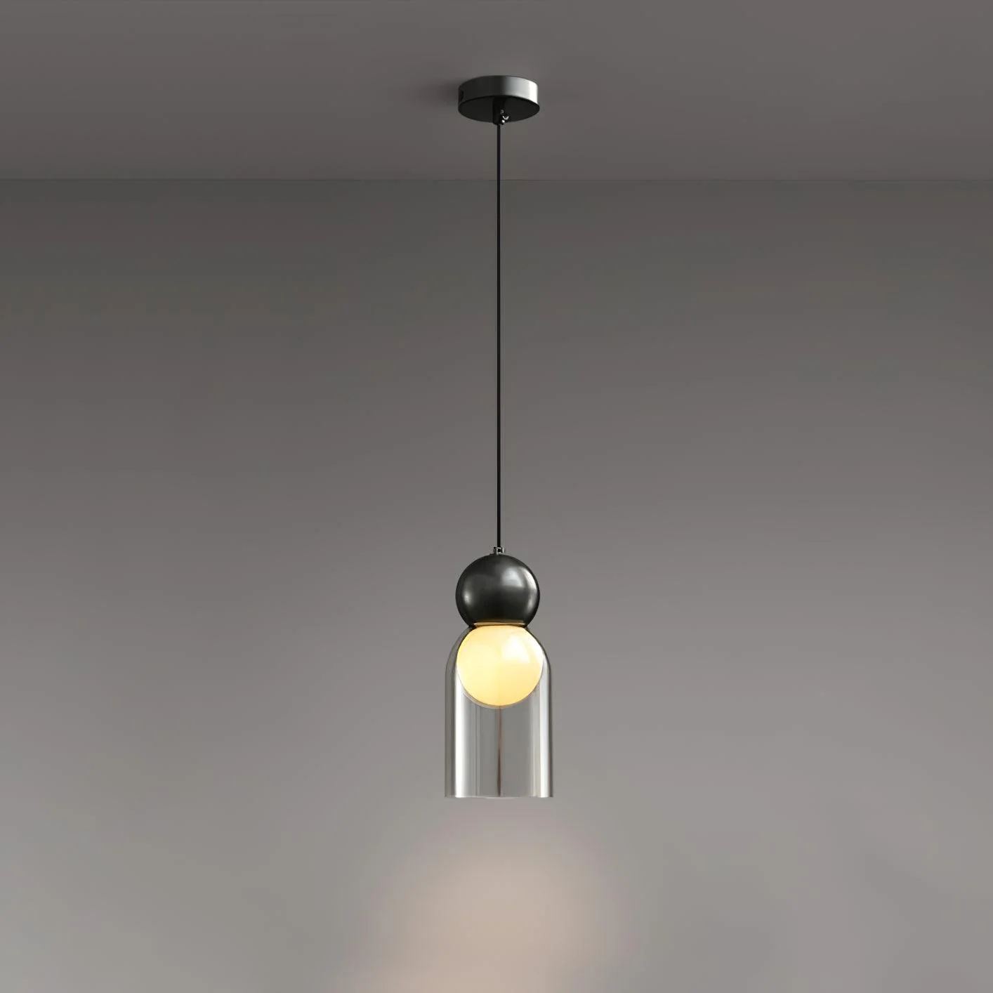Solara Pendant Lamp Brass Glass Nordic Geometric - Image 15