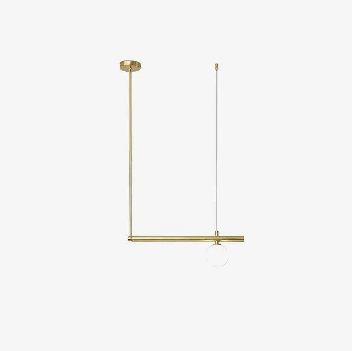 Solara Pendant Lamp Brass Linear Satellite Minimalist - Image 35