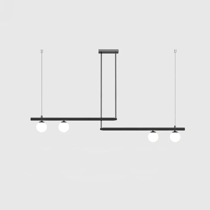 Solara Pendant Lamp Brass Linear Satellite Minimalist - Image 49