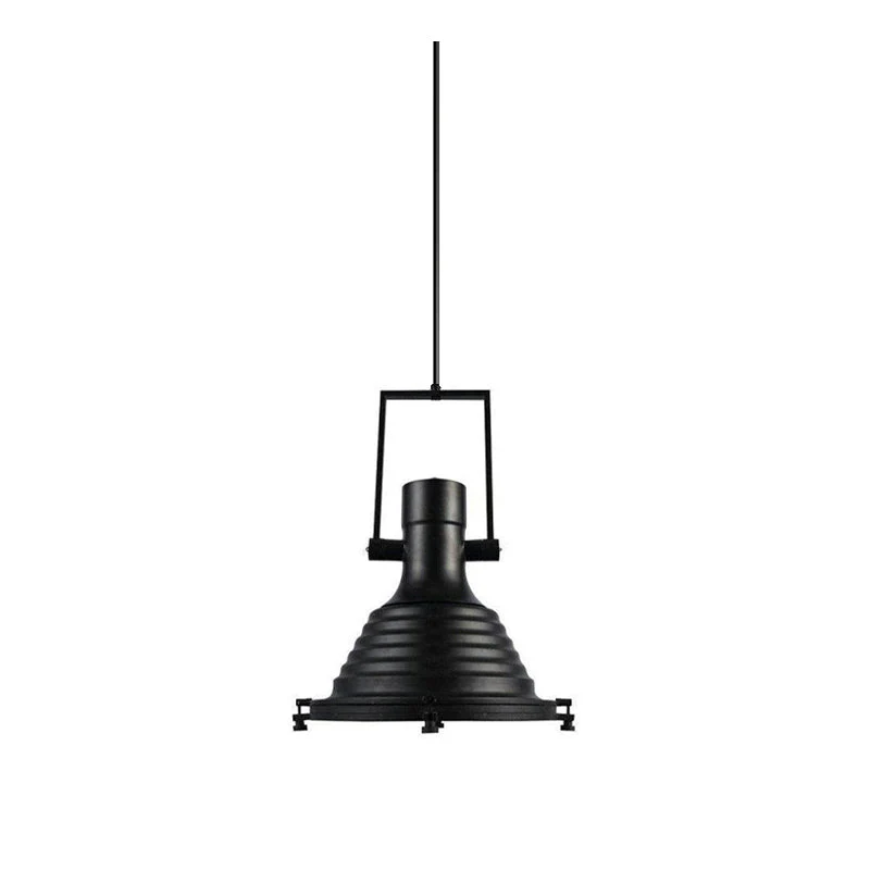 Solara Pendant Lamp Brass Ribbed Dome Industrial - Image 82