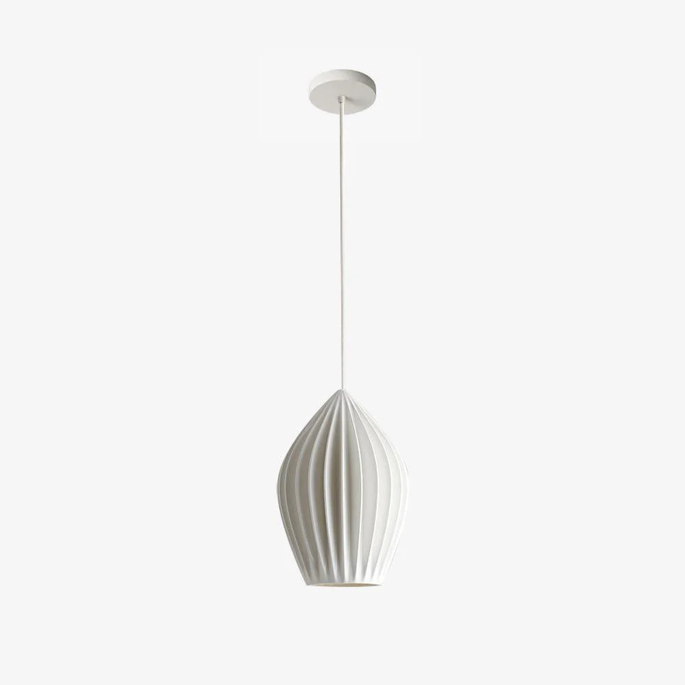 Solara Pendant Lamp Ceramic Ribbed Bone China Elegant - Image 20